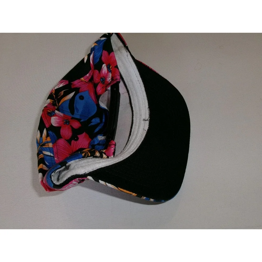 MILLER BEER FLORAL HAWAII SNAPBACK BEACH GOLF Y2K 00S HAT CAP VINTAGE M3